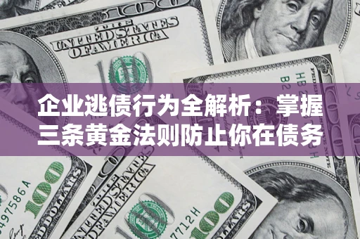 北京企业逃债行为全解析：掌握三条黄金法则防止你在债务乱局中“踩雷”