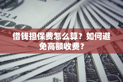 北京借钱担保费怎么算？如何避免高额收费？