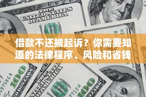 北京借款不还被起诉？你需要知道的法律程序、风险和省钱技巧