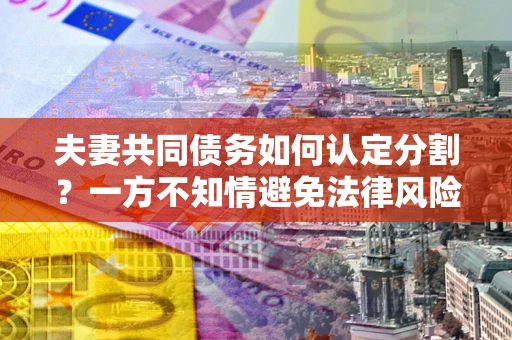 北京夫妻共同债务如何认定分割？一方不知情避免法律风险必看！